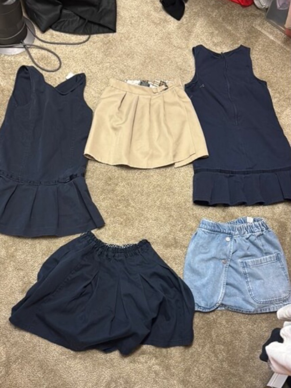 French toast girl 10 school uniform dress bundle
